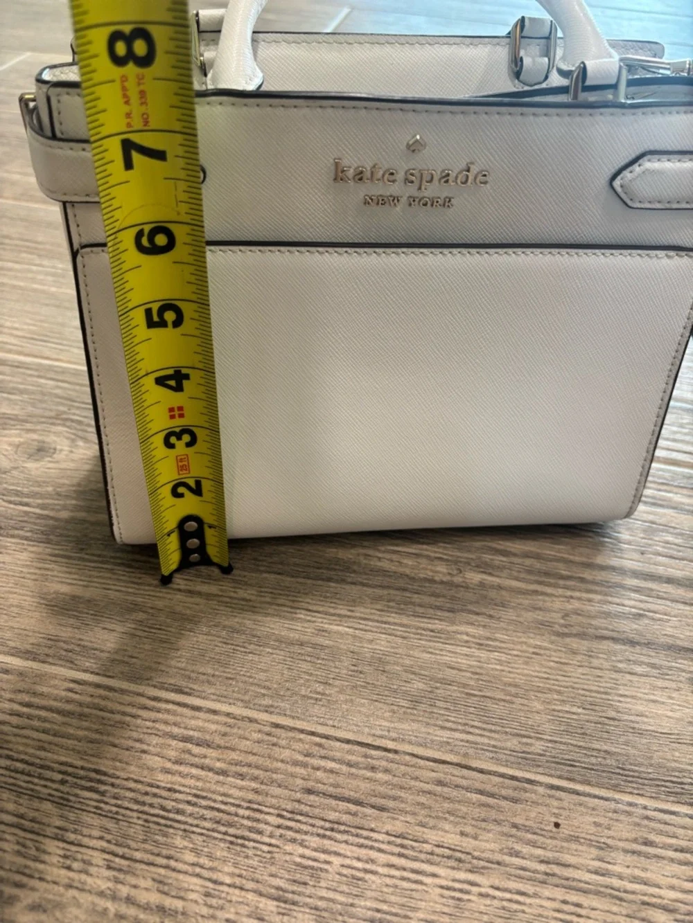 Kate Spade Staci Cameron Small Satchel Crossbody Parchment White - Picture 12 of 12